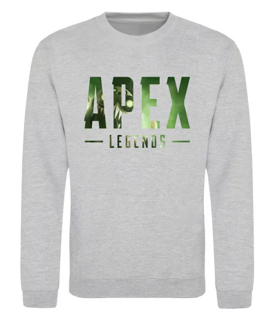 Світшот Apex legends Сірий меланж фото