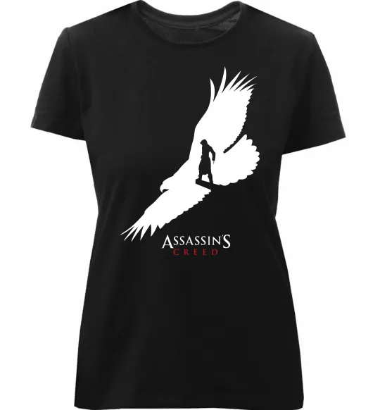 Жіноча преміум футболка Assassins Creed Чорний фото