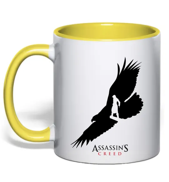 Чашка с цветной ручкой Assassins Creed Лимонный фото