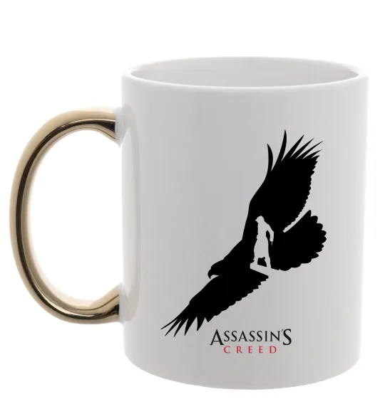 Чашка с цветной ручкой Assassins Creed Золото фото