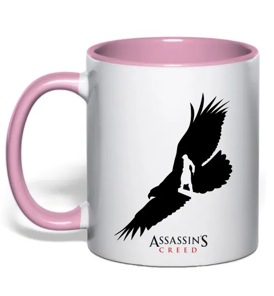 Чашка с цветной ручкой Assassins Creed Нежно розовый фото
