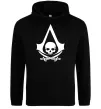 Женская толстовка (худи) Assassins Creed Black flag Черный Женская толстовка (худи) Assassins Creed Black flag Черный фото