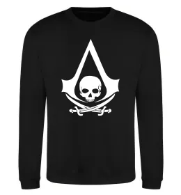 Свитшот Assassins Creed Black flag Черный фото