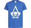 Дитяча футболка Assassins Creed Black flag Яскраво-синій фото