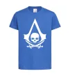 Детская футболка Assassins Creed Black flag Ярко-синий Детская футболка Assassins Creed Black flag Ярко-синий фото