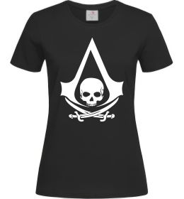 Жіноча футболка Assassins Creed Black flag Жіноча футболка Assassins Creed Black flag