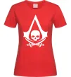 Женская футболка Assassins Creed Black flag Красный фото