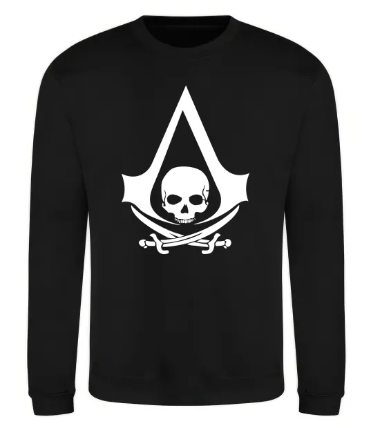 Свитшот Assassins Creed Black flag Черный фото