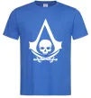 Мужская футболка Assassins Creed Black flag Ярко-синий фото