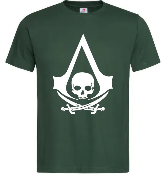 Мужская футболка Assassins Creed Black flag Темно-зеленый фото