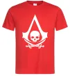 Мужская футболка Assassins Creed Black flag Красный фото