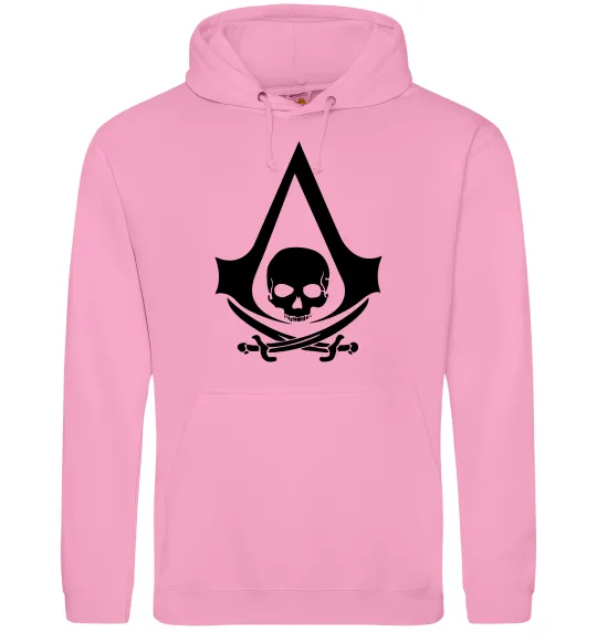 Женская толстовка (худи) Assassins Creed Black flag Розовый фото