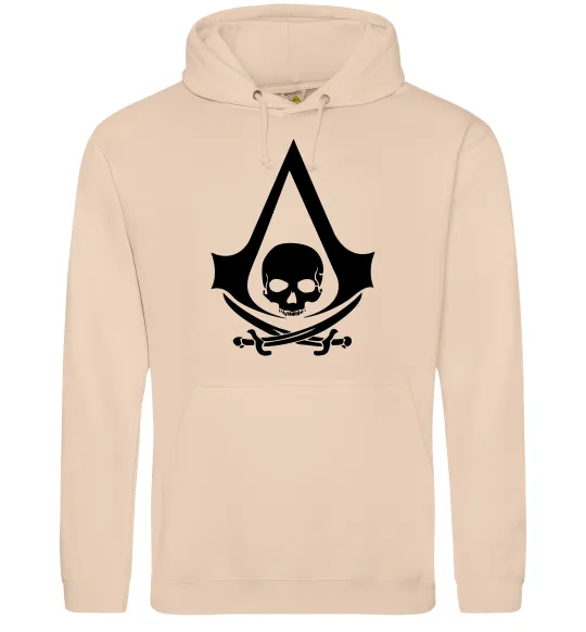 Женская толстовка (худи) Assassins Creed Black flag Песочный фото
