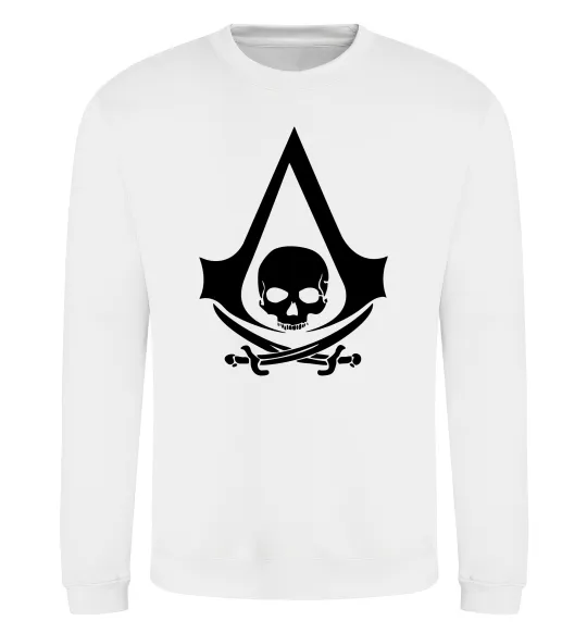 Свитшот Assassins Creed Black flag Белый фото