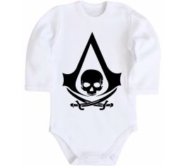 Детский боди Assassins Creed Black flag