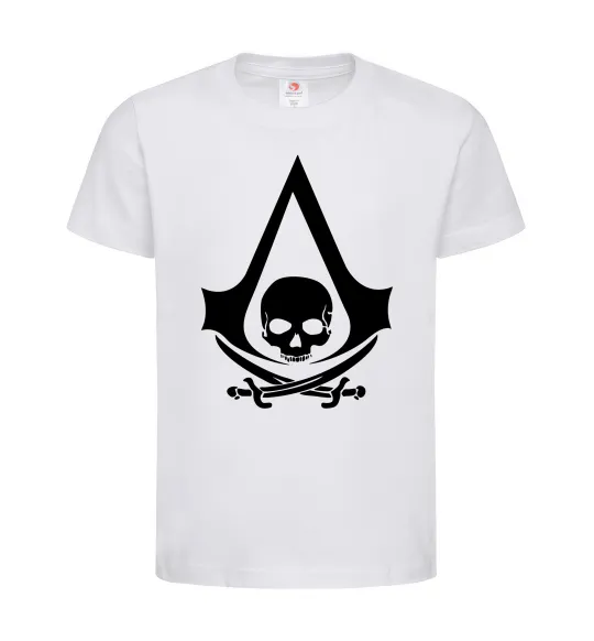 Детская футболка Assassins Creed Black flag Белый фото
