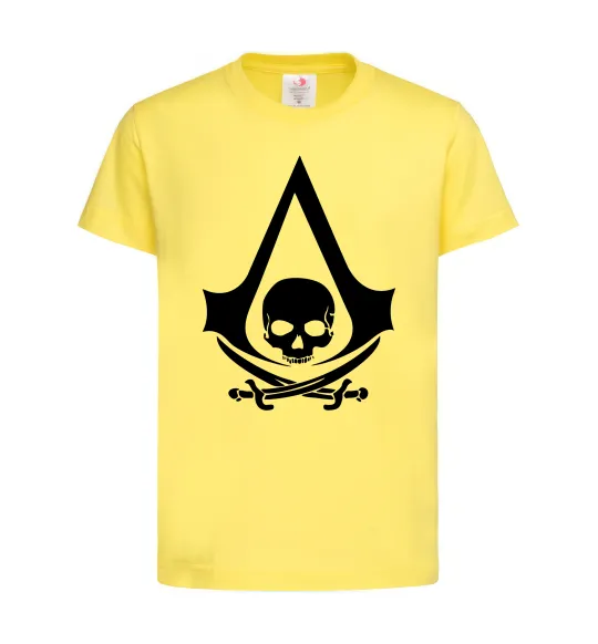 Детская футболка Assassins Creed Black flag Лимонный фото