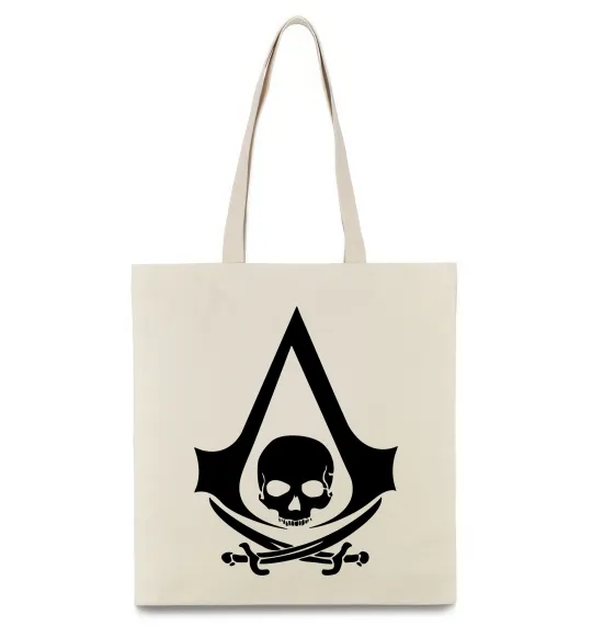 Эко-сумка Assassins Creed Black flag Бежевый фото