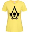 Женская футболка Assassins Creed Black flag Лимонный фото