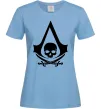 Женская футболка Assassins Creed Black flag Голубой фото