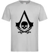 Мужская футболка Assassins Creed Black flag Серый фото