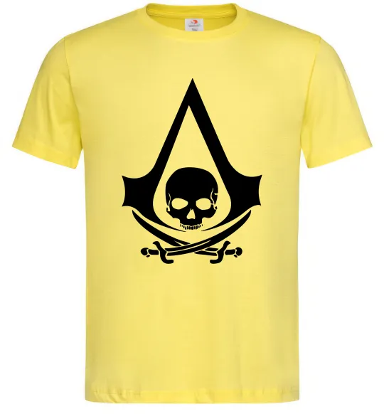 Мужская футболка Assassins Creed Black flag Лимонный фото