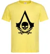 Мужская футболка Assassins Creed Black flag Лимонный фото
