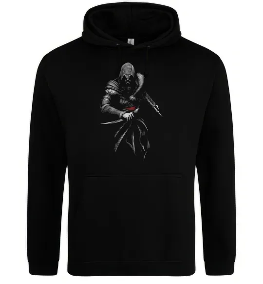 Чоловіча толстовка (худі) Assassins Creed Ezio Чорний фото