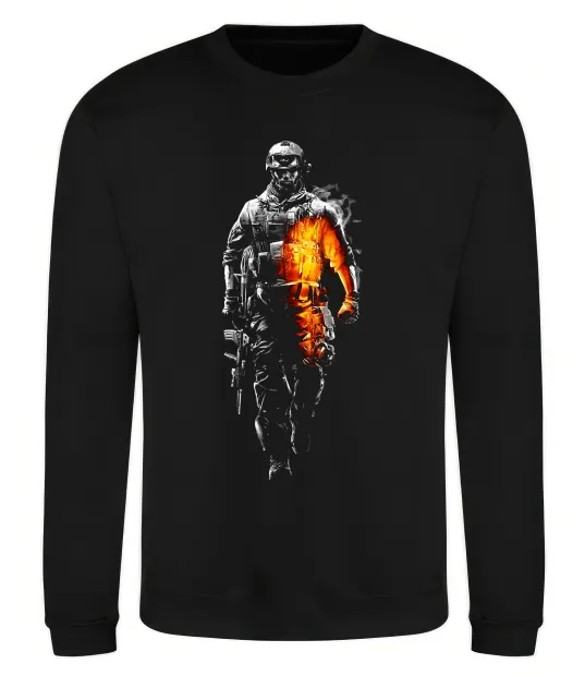 Світшот Battlefield Чорний фото