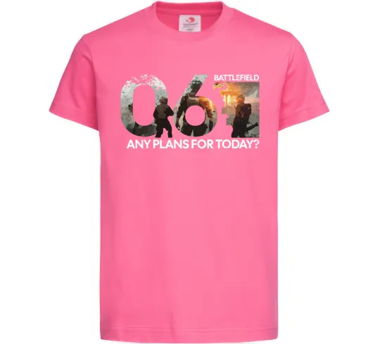 Детская футболка Battlefield 6 Ярко-розовый фото