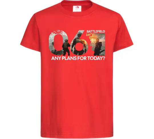 Детская футболка Battlefield 6 Красный фото