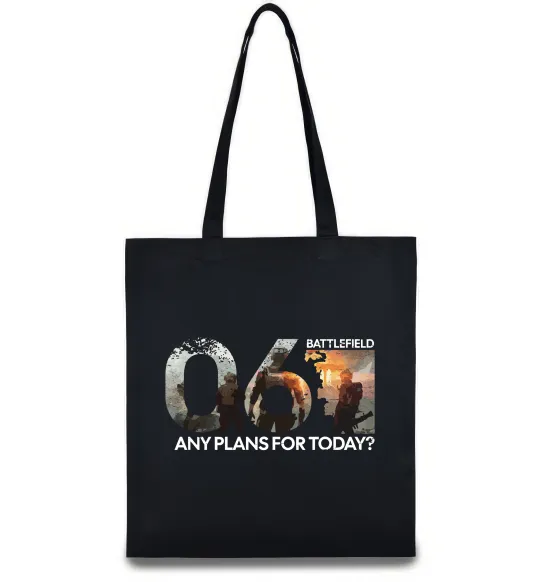 Эко-сумка Battlefield 6 Черный фото