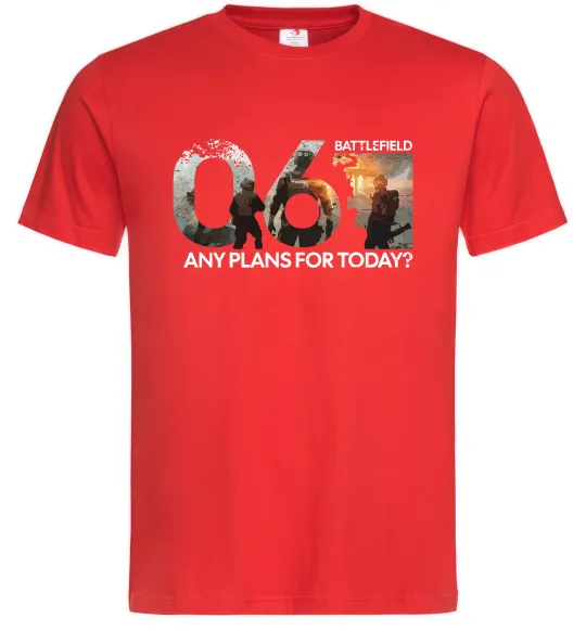 Чоловіча футболка Battlefield 6 Червоний фото