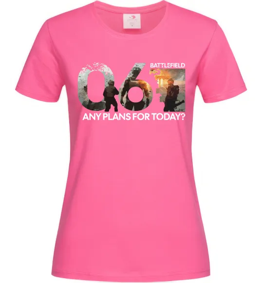 Жіноча футболка Battlefield 6 Яскраво-рожевий фото
