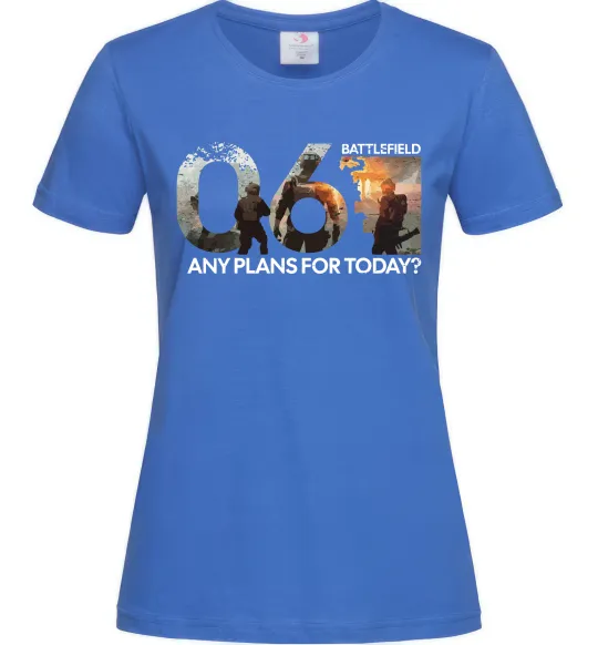 Жіноча футболка Battlefield 6 Яскраво-синій фото