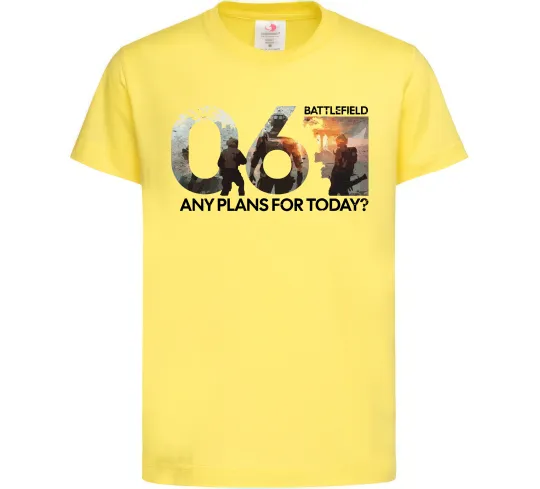 Детская футболка Battlefield 6 Лимонный фото