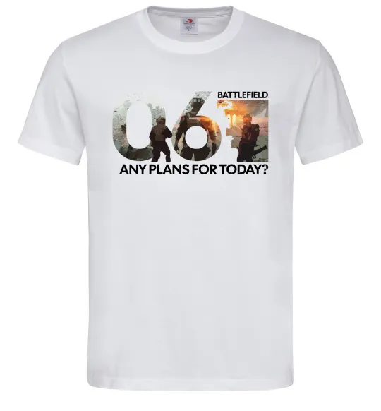 Чоловіча футболка Battlefield 6 Білий фото