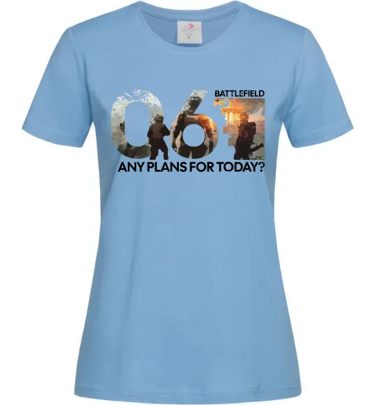 Жіноча футболка Battlefield 6 Блакитний фото