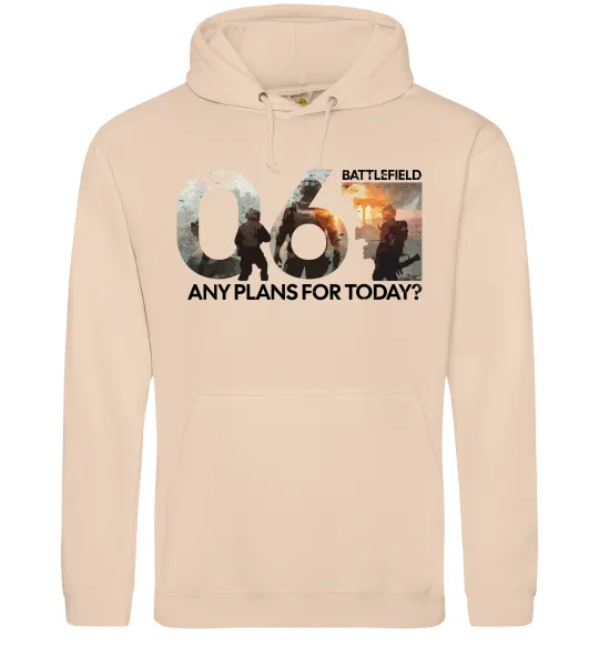 Мужская толстовка (худи) Battlefield 6 Песочный фото