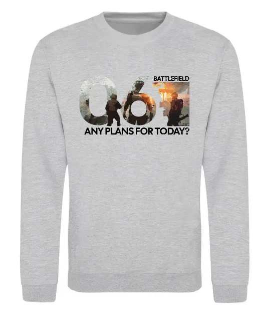 Свитшот Battlefield 6 Серый меланж фото