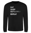 Свитшот Eat sleep battlefield Черный фото