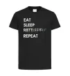 Детская футболка Eat sleep battlefield Черный Детская футболка Eat sleep battlefield Черный фото