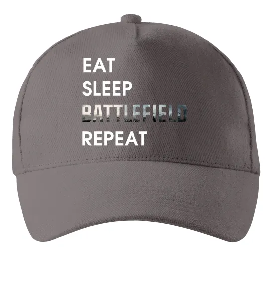 Кепка Eat sleep battlefield Серый фото
