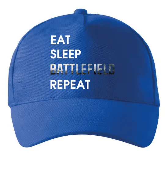 Кепка Eat sleep battlefield Ярко-синий фото