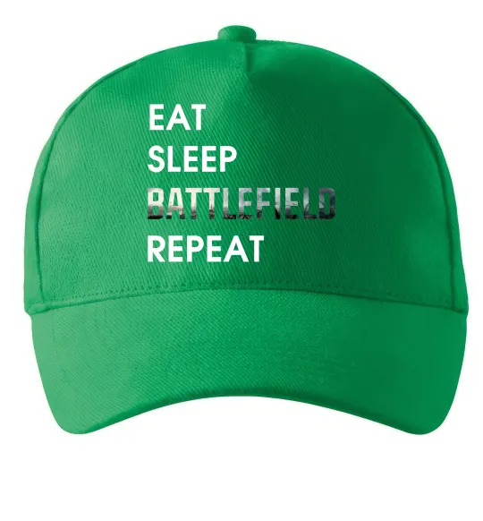Кепка Eat sleep battlefield Зеленый фото