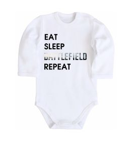 Детский боди Eat sleep battlefield Детский боди Eat sleep battlefield