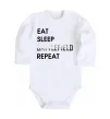 Дитячий бодік Eat sleep battlefield Білий Дитячий бодік Eat sleep battlefield Білий фото