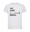 Детская футболка Eat sleep battlefield Белый Детская футболка Eat sleep battlefield Белый фото