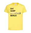 Детская футболка Eat sleep battlefield Лимонный Детская футболка Eat sleep battlefield Лимонный фото