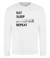 Свитшот Eat sleep battlefield Белый Свитшот Eat sleep battlefield Белый фото